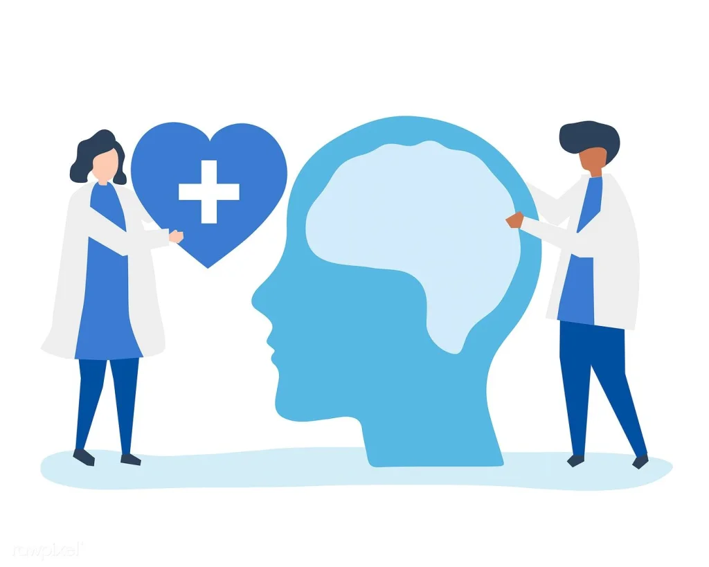 Mental health support illustration