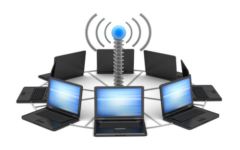 Wireless network - concept illustration